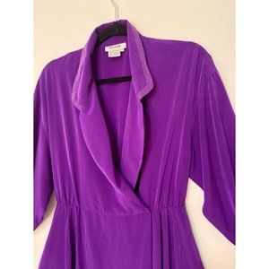 Vintage 1980s Rouie Purple Dress